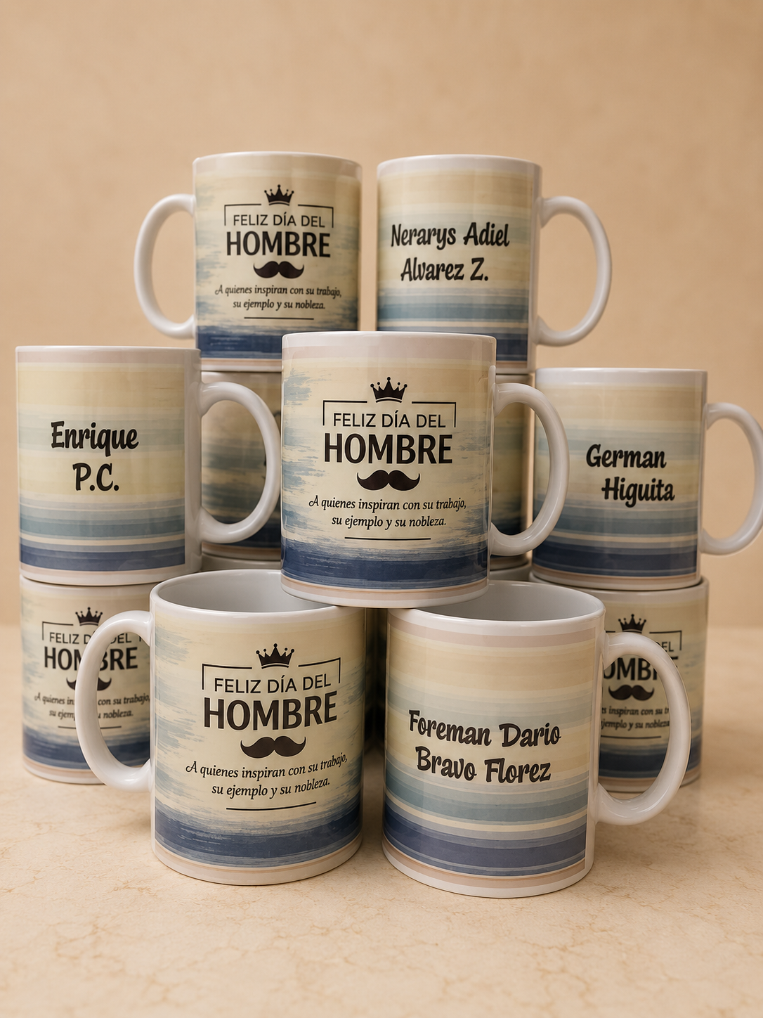 Mugs con diseños coloridos
